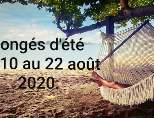 Congés d’été 2020.